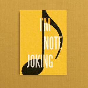 print im not joking musik plakat poster 1