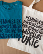 Feministisk inkvisitorisk ikke-tilgivende nådesløs furie t-shirt og mulepose