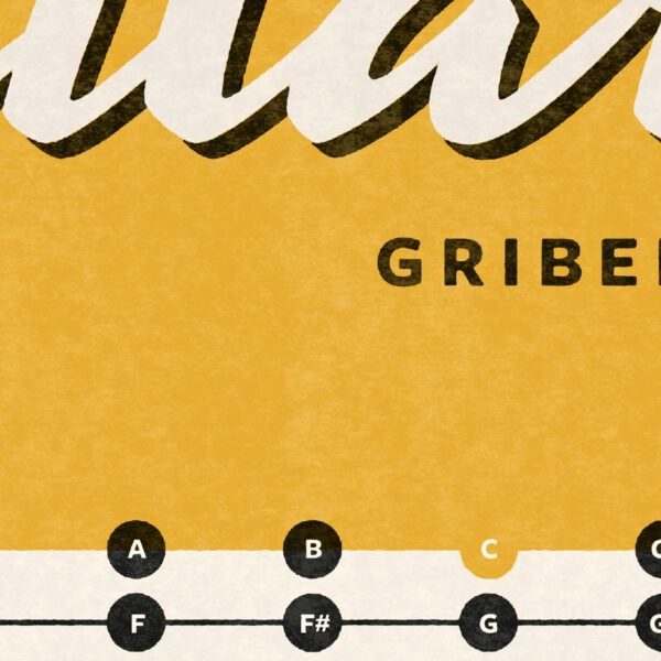 plakat guitar gribebraet fretboard musik 2