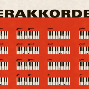 klaver akkorder plakat chords piano poster grafik 2