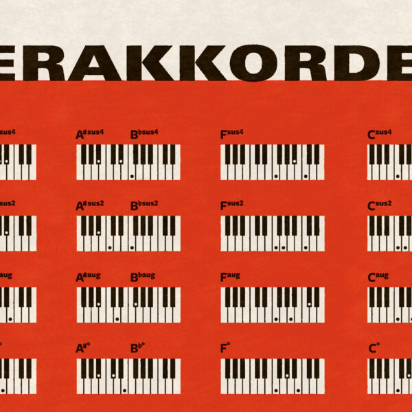 klaver akkorder plakat chords piano poster grafik 2