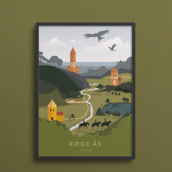 plakat naturpark koege aas poster natur skov 2